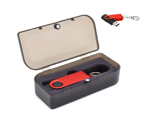 Флешка Twist Color 16 Гб в футляре, красная