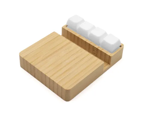Беспроводное зарядное устройство ClickPad (10W) в виде подставки для телефона, с клавишами анти-стресс, белый