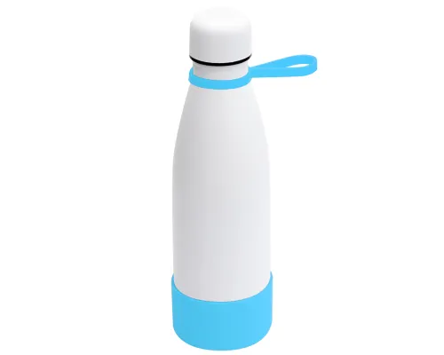 Термобутылка герметичная вакуумная Olivia To Go, белый/бирюзовый