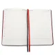 Ежедневник A5 недатированный Molfetta в мягком переплёте, серо-красный