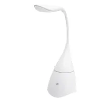 Настольная лампа с колонкой Swanny, белая