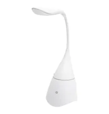 Настольная лампа с колонкой Swanny, белая