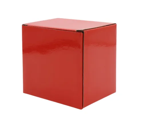 Коробка глянцевая для кружки Make me, красная