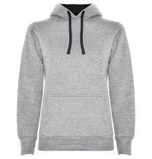 Толстовка URBAN WOMAN женская, СЕРЫЙ/ЧЕРНЫЙ XL