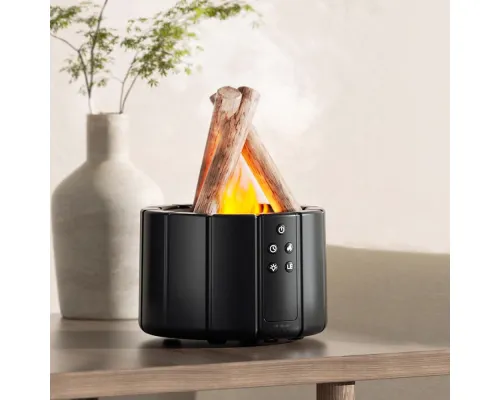 Светодиодный USB увлажнитель-аромадиффузор Bonfire с пультом Д/У, чёрный