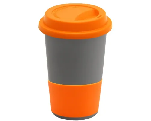 Кружка Magic To Go, серый/ оранжевый