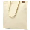 Сумка для покупок IVORY 325 г/м² с PU нашивкой, коричневый