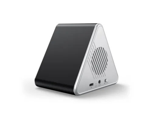 Колонка Dorn с беспроводной зарядкой и подсветкой гравировки, черный