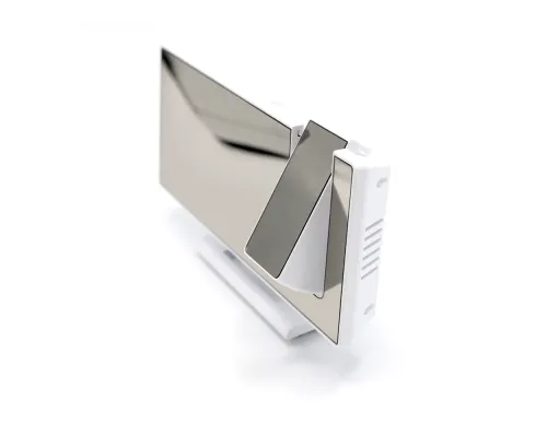 Часы-метеостанция Omix с проективным циферблатом, белые