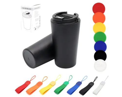 Накладка силиконовая для термокружки Surprise, оранжевый