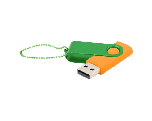 Флешка Designer To Go 2.0 USB 16Gb, оранжевый/зеленый
