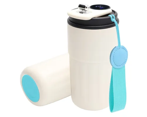 Термокружка Ashly To Go, белая/бирюзовая