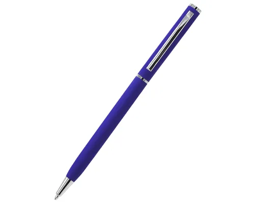 Ручка металлическая Tinny Soft софт-тач, тёмно-синяя