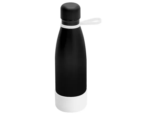 Термобутылка герметичная вакуумная Olivia To Go, чёрный/белый