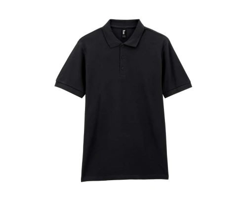 Футболка поло PREMIUM COTTON ADULT DOUBLE PIQUE, ЧЕРНЫЙ S