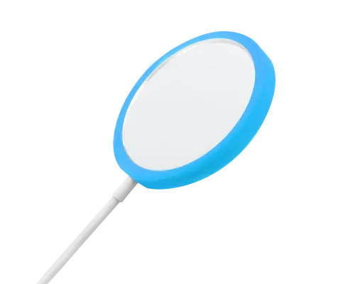 Беспроводное магнитное зарядное устройство Fomax 15W To Go, белый/голубой