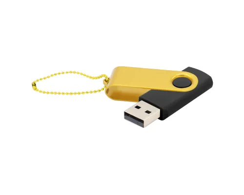 Флешка Designer To Go 2.0 USB 16Gb, черный/желтый