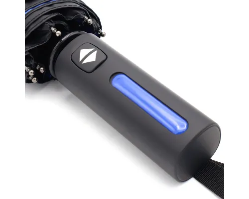 Автоматический противоштормовой складной зонт Sherp, синий