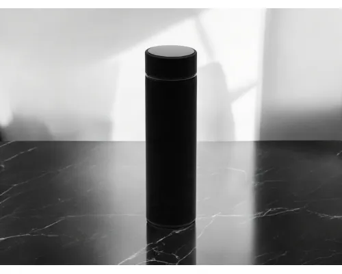 Термос Indy софт-тач, черный