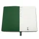 Ежедневник A5 недатированный Molfetta в мягком переплёте, серый/тёмно-зеленый
