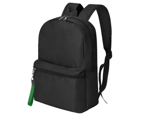 Рюкзак BASIS TO GO, Чёрный/Зелёный