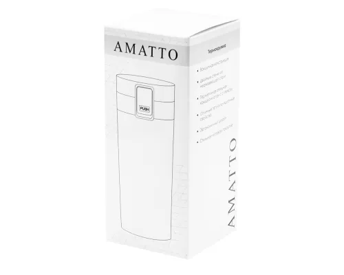Термокружка Amatto, белого цвета