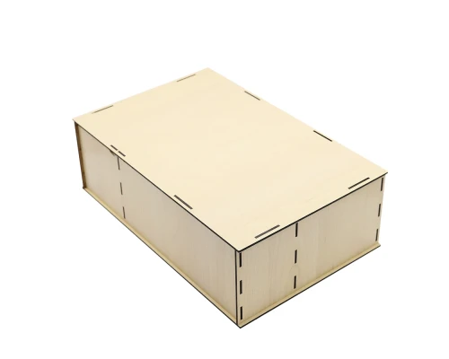 Подарочная коробка ламинированная из HDF 36,3*23,4*12,5 см ( 3 отделения)