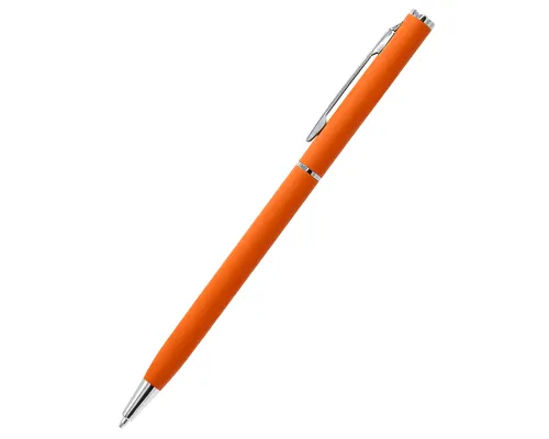 Ручка металлическая Tinny Soft софт-тач, оранжевая