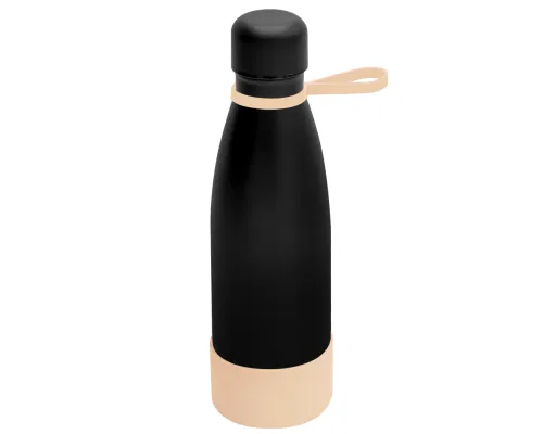 Термобутылка герметичная вакуумная Olivia To Go, чёрный/бежевый