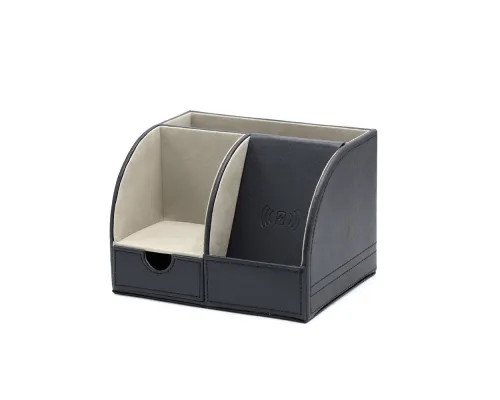 Настольный органайзер Forma c беспроводной зарядкой, черный