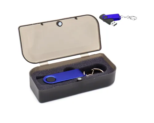 Флешка Twist Color 16 Гб в футляре, синий