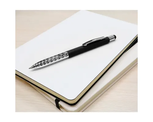 Ручка металлическая Party софт-тач, чёрная