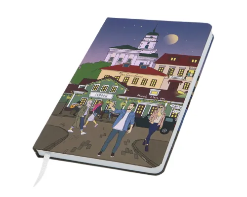 Записная книжка A5 Dziuna Зыбицкая в клетку 15 x 21 см