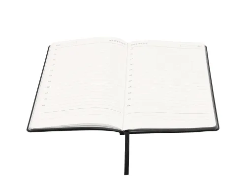 Ежедневник A5 недатированный Dante в мягком переплёте софт-тач, чёрный