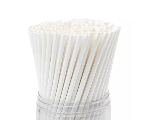 Белая бумажная трубочка , размер 197*6 мм, белая (100 шт в бумажной упаковке) Белая бумажная трубочка , размер 197*6 мм, белая (100 шт в бумажной упаковке)