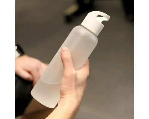 Бутылка пластиковая для воды Sportes (матовая), белая