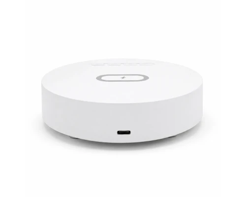 Часы с беспроводной зарядкой Dovel 3в1, белый