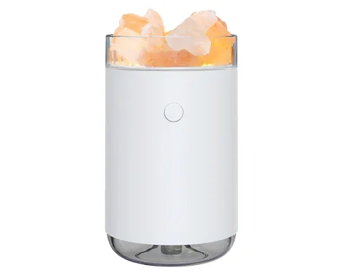 Соляная, светодиодная USB лампа-увлажнитель Aura, белый