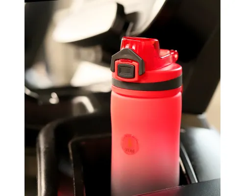 Пластиковая бутылка Verna Soft-touch, красная