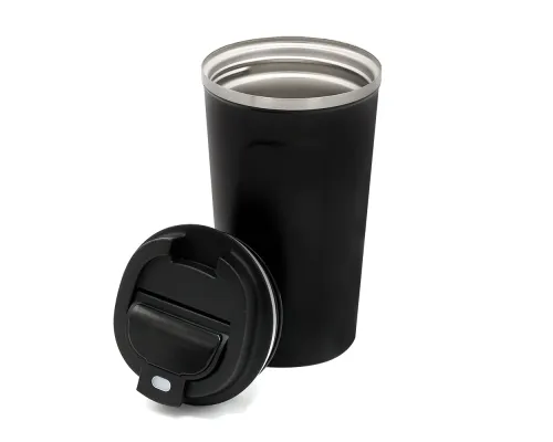 Термокружка Andy с дисплеем, 510 мл, черная