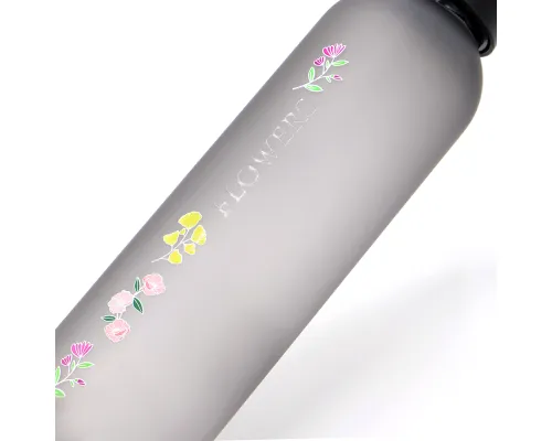 Бутылка пластиковая для воды Sportes (матовая), черная