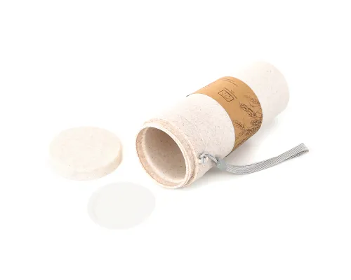 Термостакан с двойной стенкой Tender из пшеничного волокна, бежевый