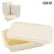 Набор контейнеров с крышкой из кукурузного крахмала, 1000 мл, 50 шт