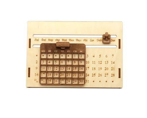 Деревянный вечный календарь