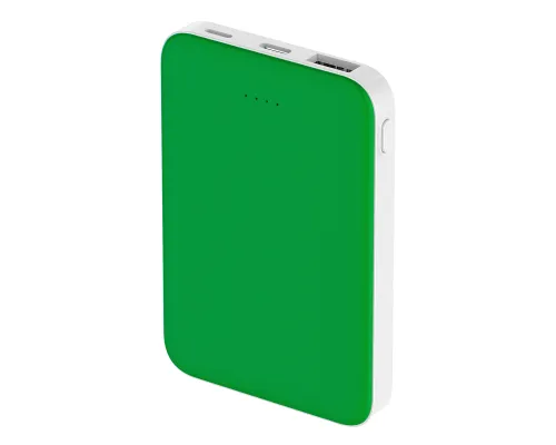 Внешний аккумулятор Fluffy, 5000 Mah, зеленый