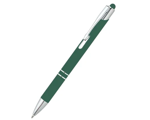Ручка металлическая Ingrid софт-тач, бутылочно-зеленая
