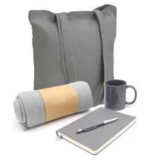 Подарочный набор Тепло и вдохновение, серый