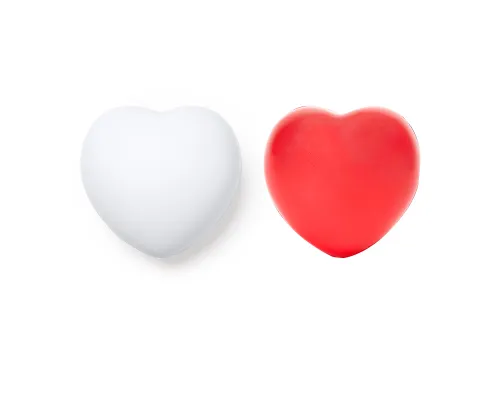 Сердечко антистресс BIKU, Белый