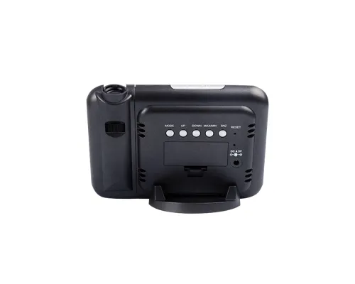 Часы-метеостанция Jettix с проективным циферблатом, черные