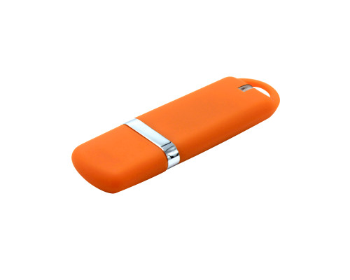 Флешка Shape с покрытием Софт Тач 16 GB, оранжевая Флешка Shape с покрытием Софт Тач 16 GB, оранжевая